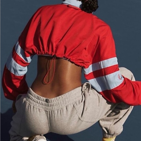 FP Movement by Free People Red and Light Blue Jacket - Picture 2 of 8